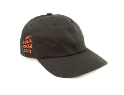 Antisocial Social Club Hat Black Orange