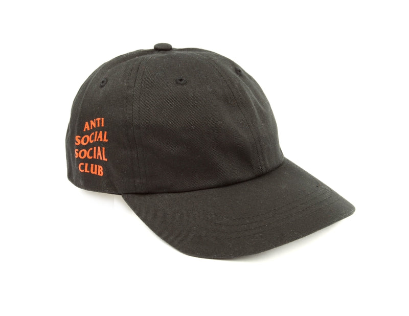 Antisocial Social Club Hat Black Orange