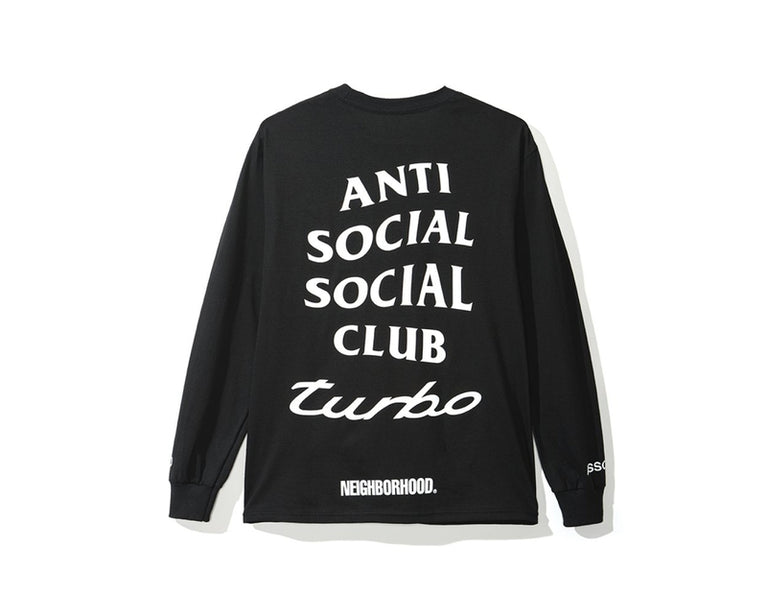 Antisocial Social Club X Neighborhood Turbo Black Crewneck