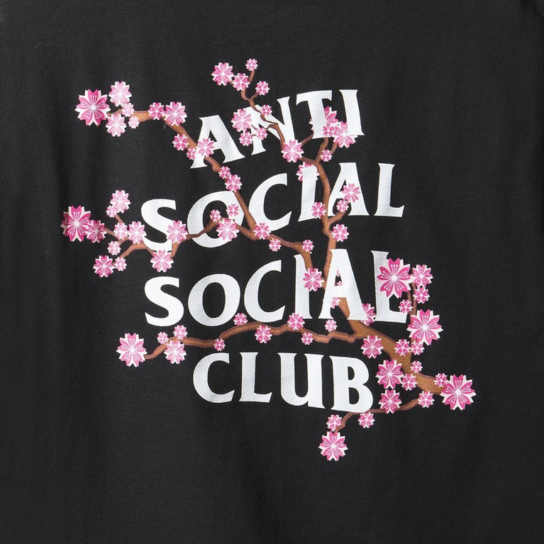 Antisocial Social Club Cherry Blossom Black Tee