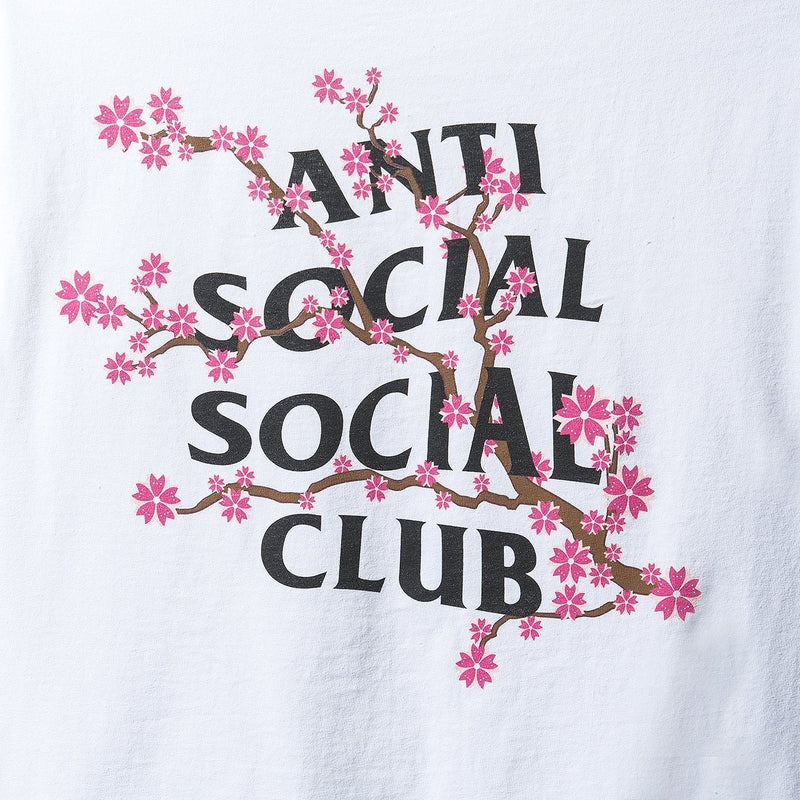Antisocial Social Club Cherry Blossom White Tee