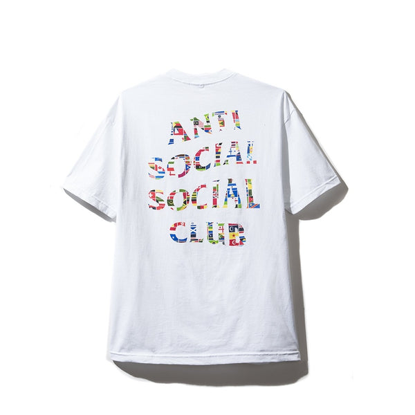 Antisocial Social Club Flag White Tee