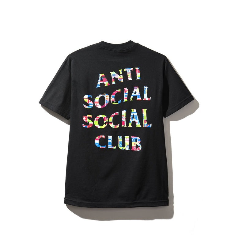 Antisocial Social Club Flag Black Tee