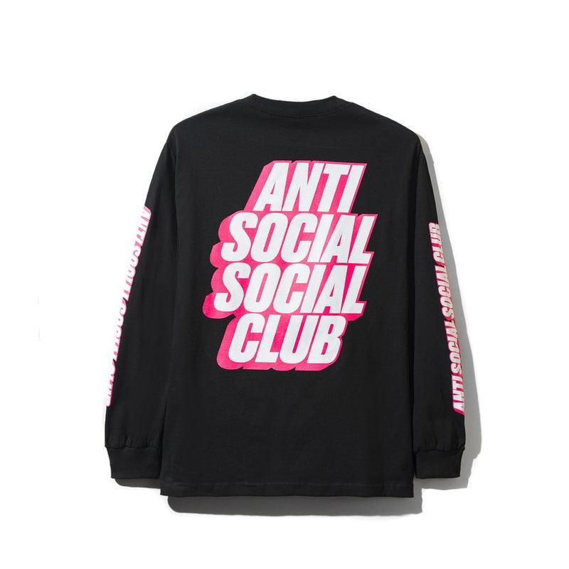 Antisocial Social Club Block Me Black Long Sleeve Tee