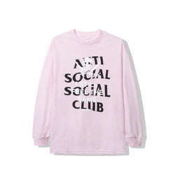Antisocial Social Club X NEIGHBORHOOD BLACK JACK LONG SLEEVE PINK TEE