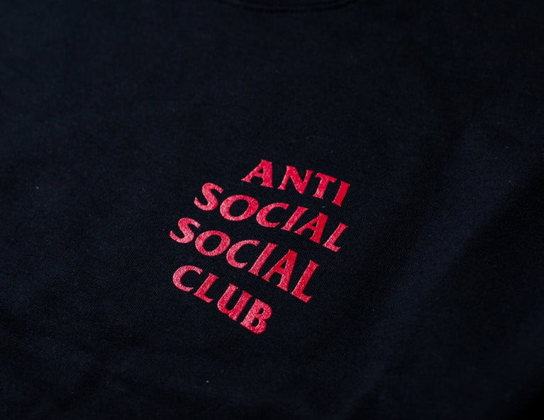 Antisocial Social Club Crewneck Black Red