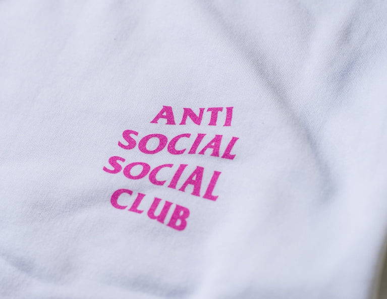 Antisocial social club Crewneck White Pink