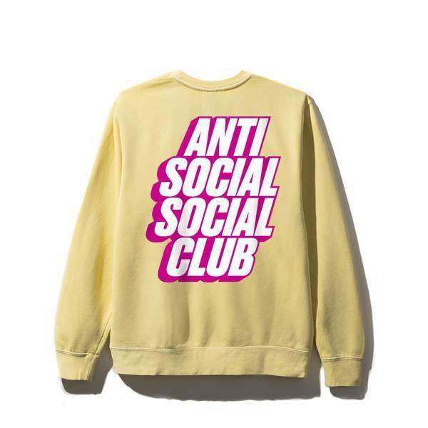Antisocial Social Club (Asia Exclusive) Blocked Yellow Crewneck