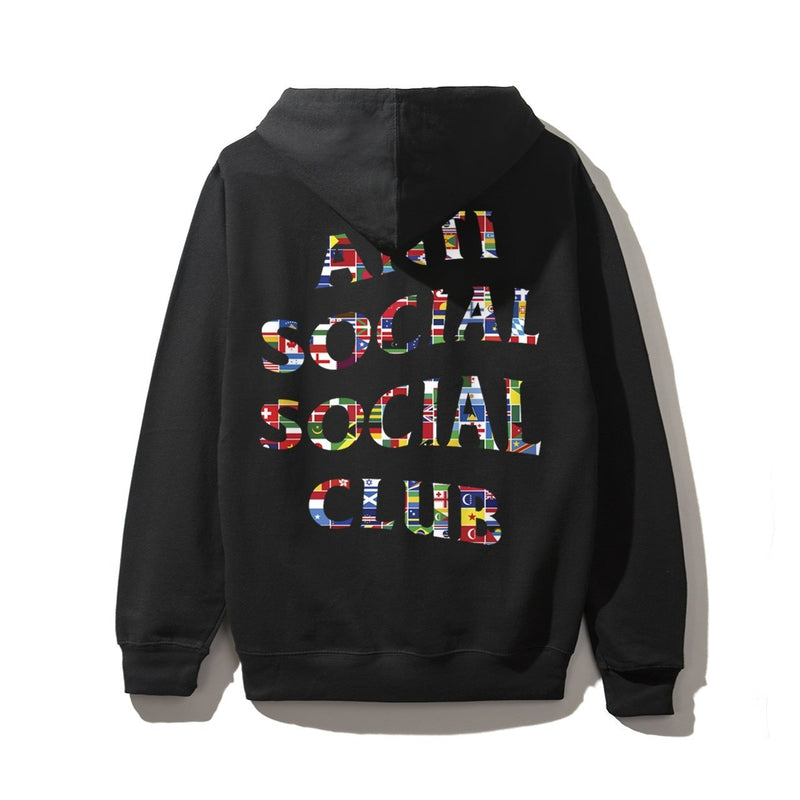 Antisocial Social Club Flag Black Hoodie