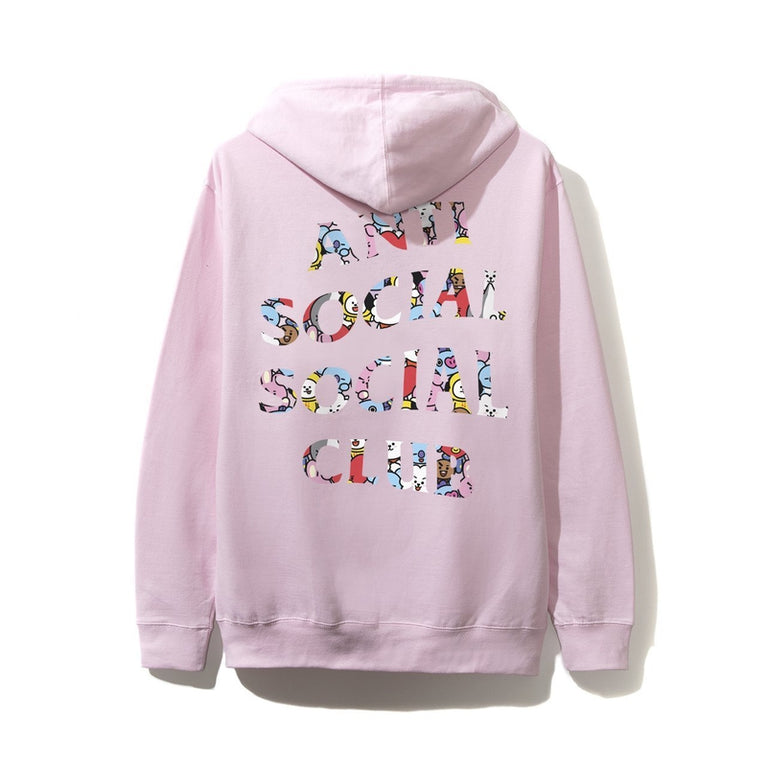 Antisocial Social Club X BT21 Collab - Blended Pink Hoodie