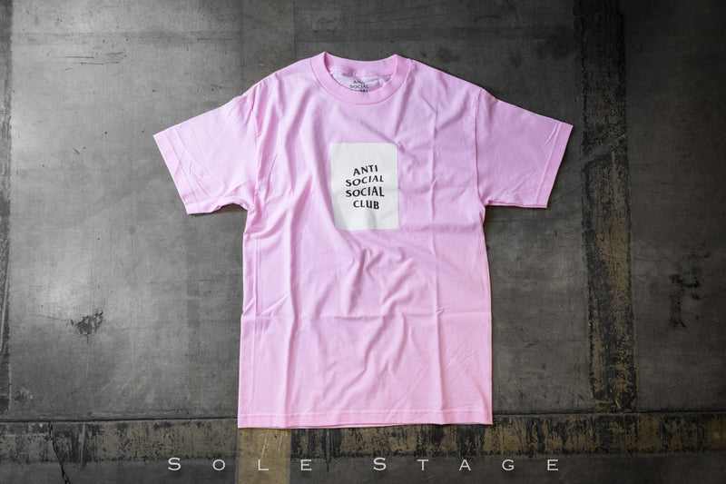 Antisocial Social Club White Boxed Pink Tee