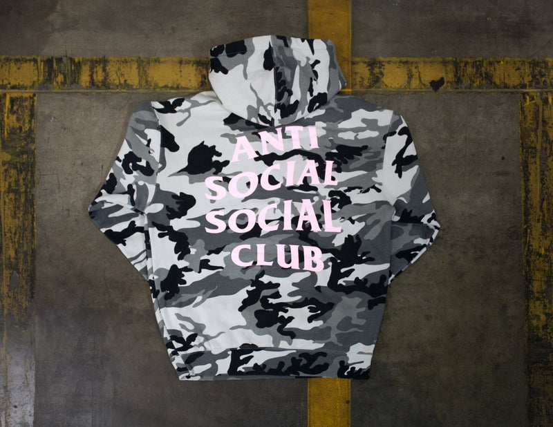 Antisocial Social Club Snow Camo Hoody